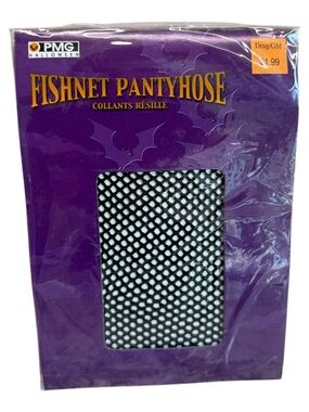 Black Fishnet Pantyhose Adult One Size PMG Halloween